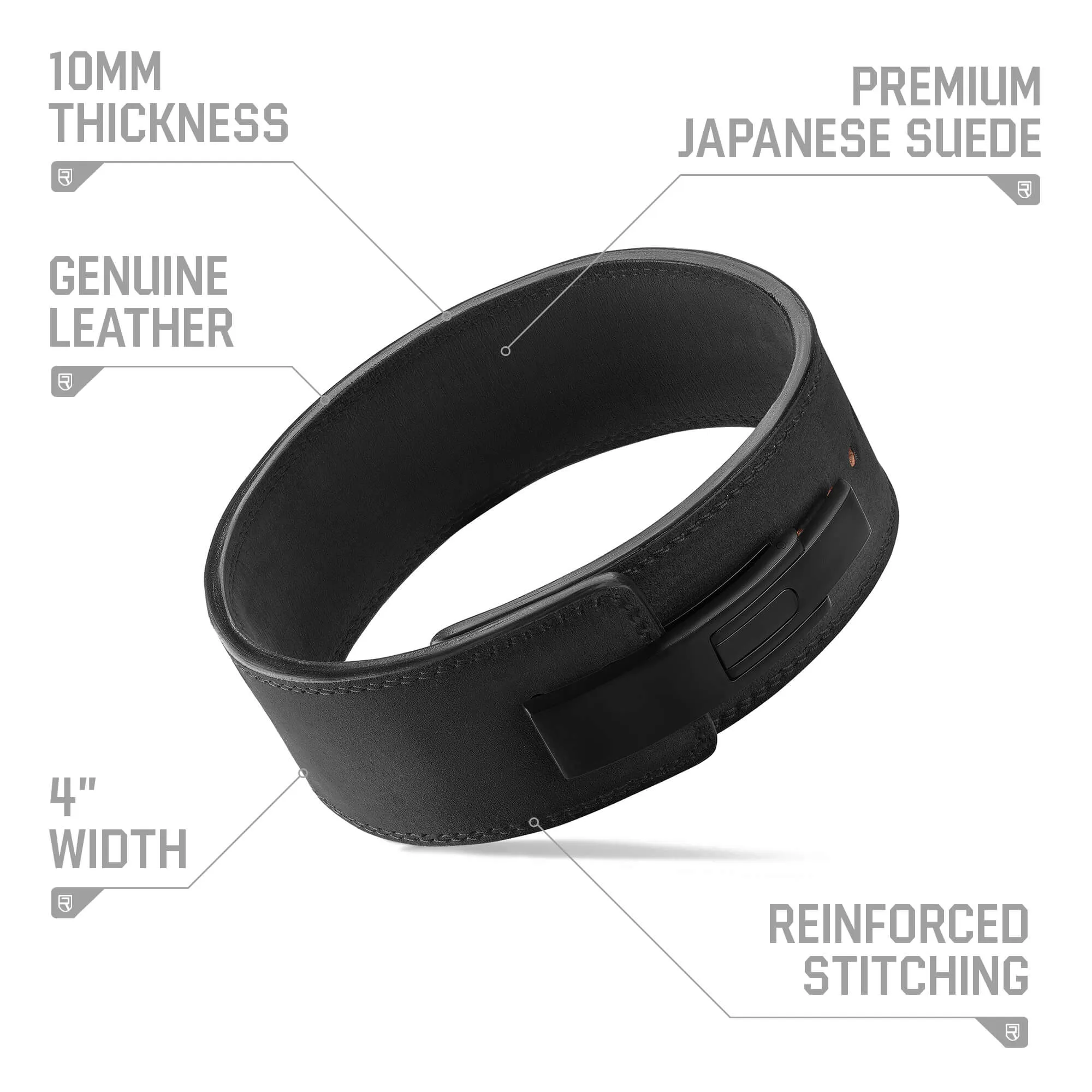 10mm Lever Belt - Black Optic