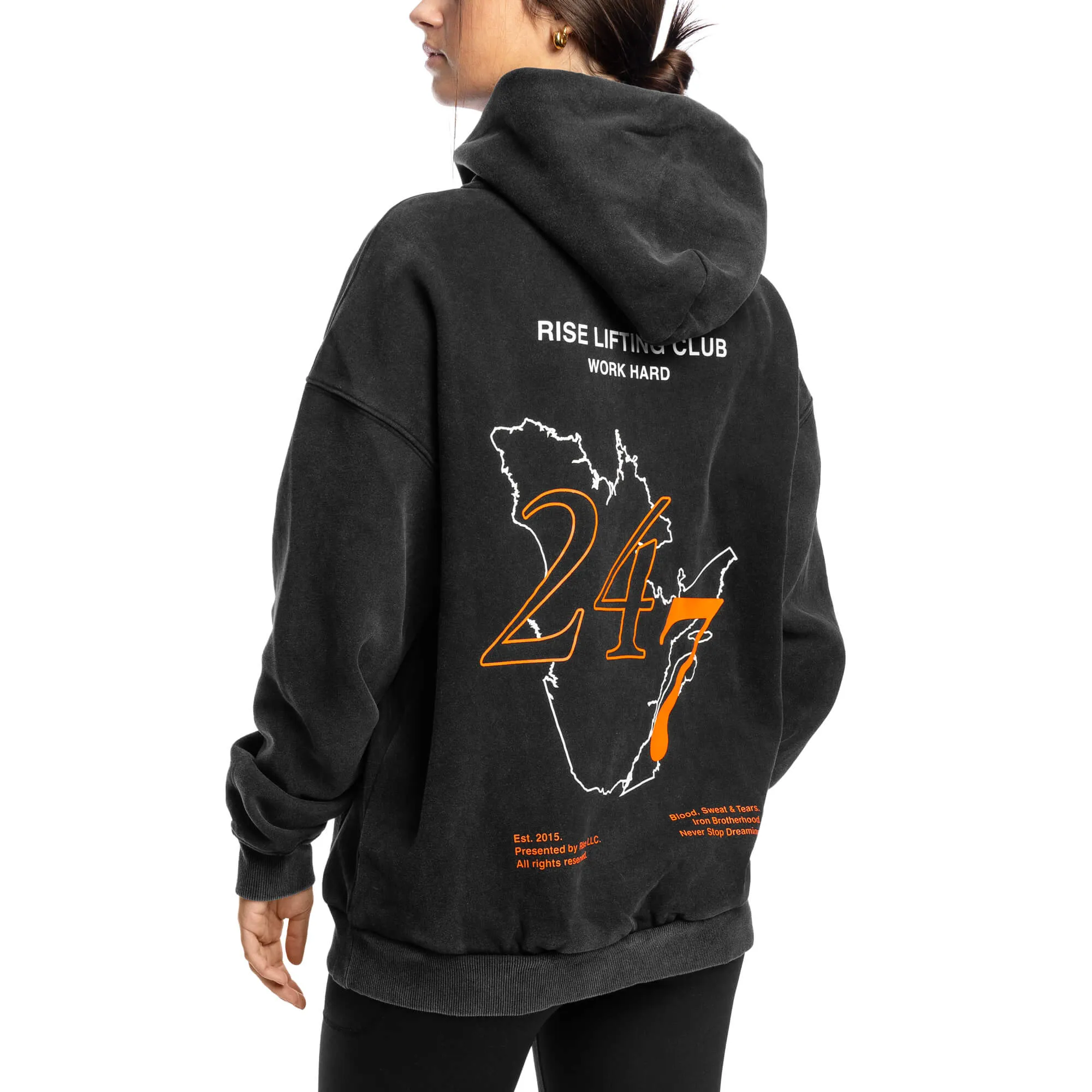 24/7 Oversized Hoodie - Black