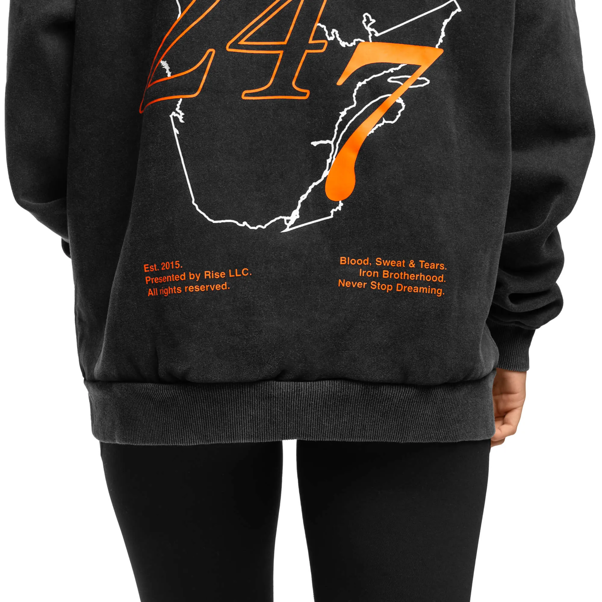 24/7 Oversized Hoodie - Black