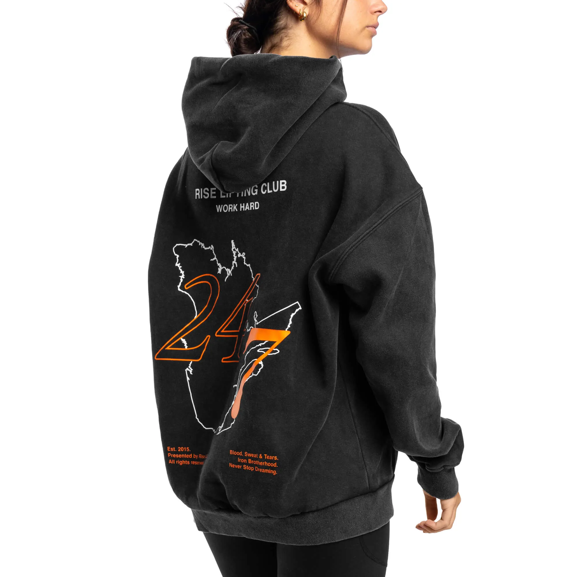 24/7 Oversized Hoodie - Black
