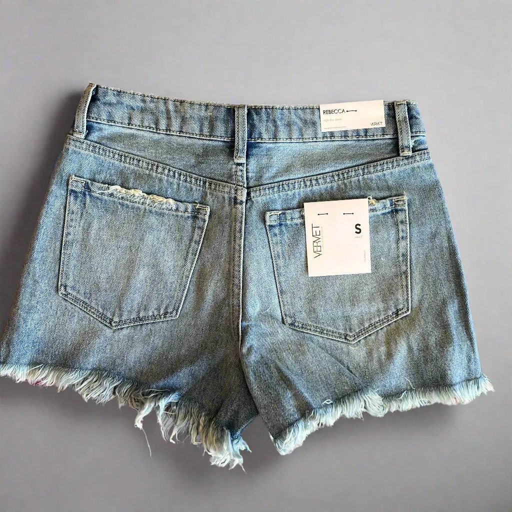 Astounded High Rise Denim Shorts
