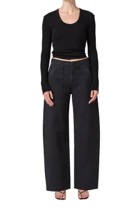 Ayla Cargo Pant in Washed Black