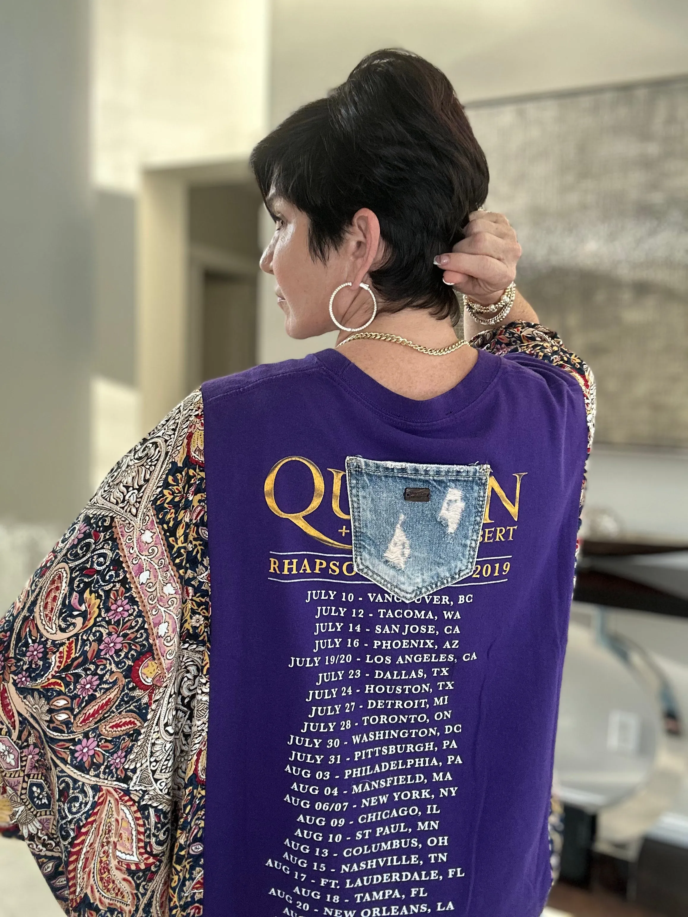 Banded Pull-Over T-Shirts-ONE OF KIND