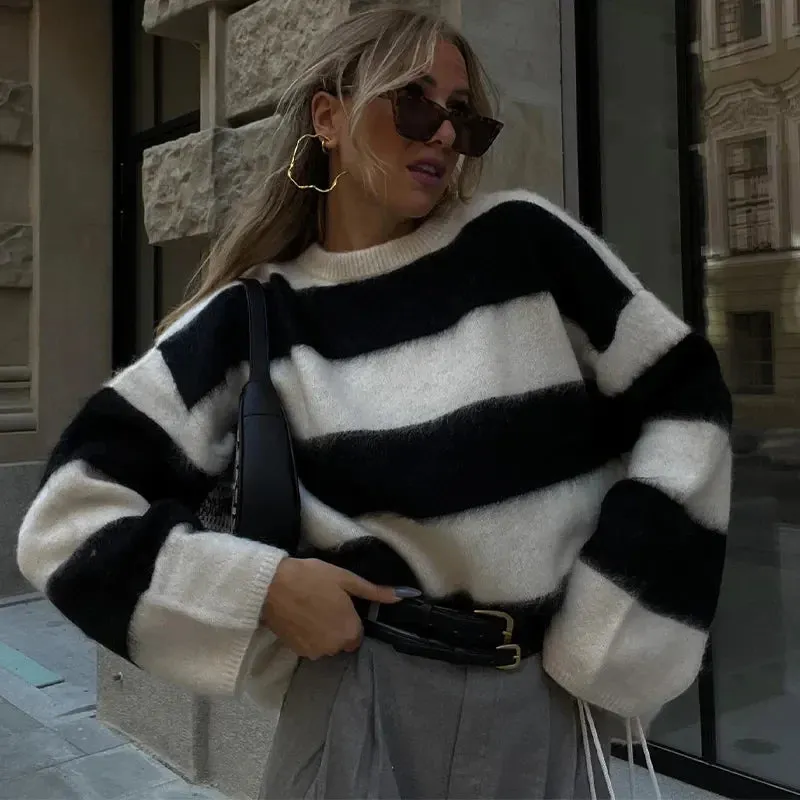 Cozy Oversized Knit Sweater – Effortless Elegance & Warmth