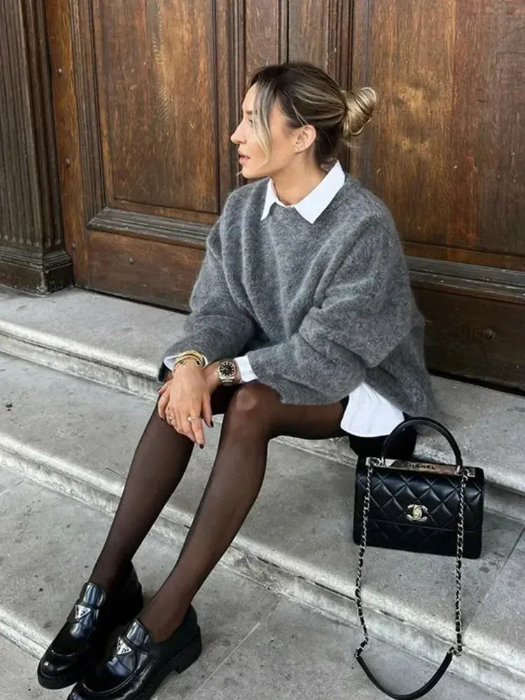 Cozy Oversized Knit Sweater – Effortless Elegance & Warmth