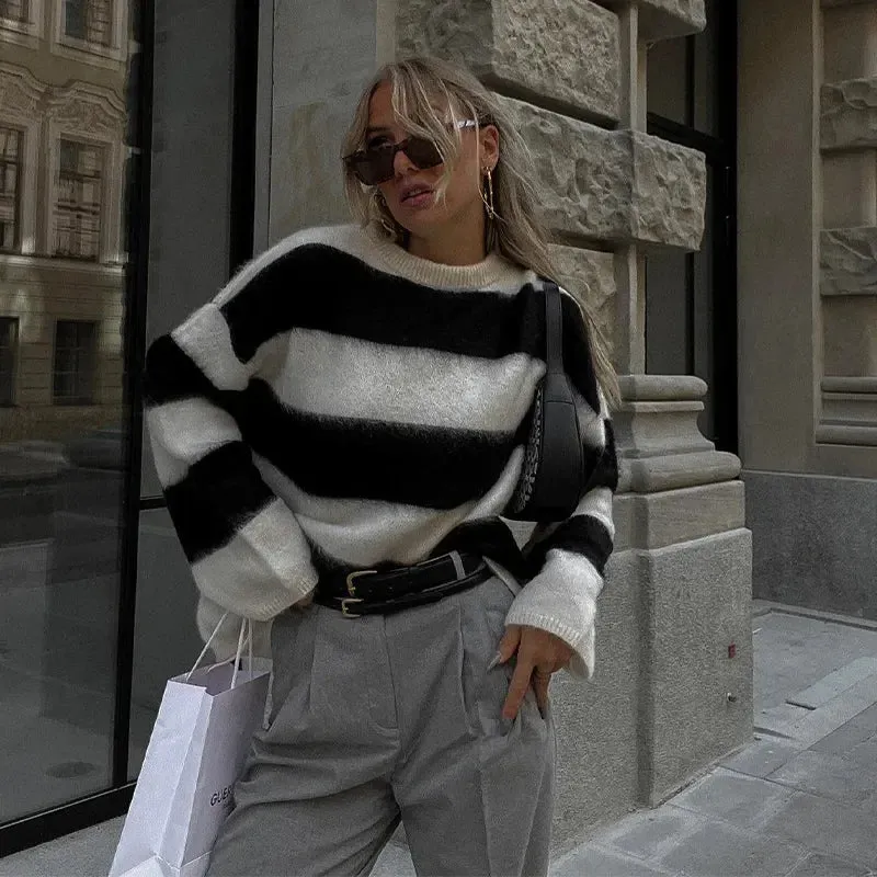 Cozy Oversized Knit Sweater – Effortless Elegance & Warmth