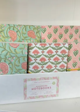 Floral Block Print Journals