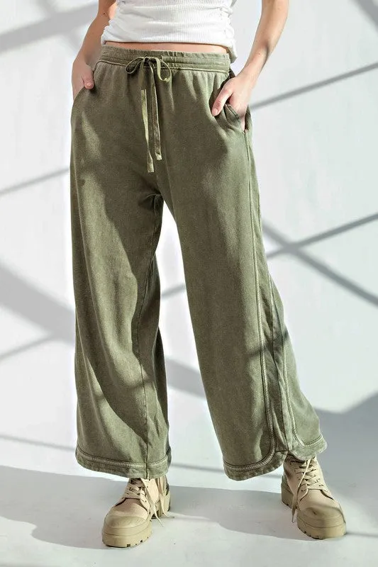 Mindy Mineral Wash Pants (2 color choices)