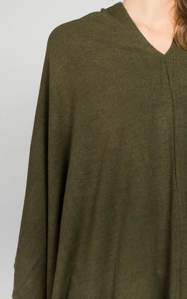 PA8672 Solid Color Basic High Quality Poncho (Color M to Z)