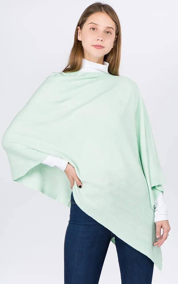 PA8672 Solid Color Basic High Quality Poncho (Color M to Z)