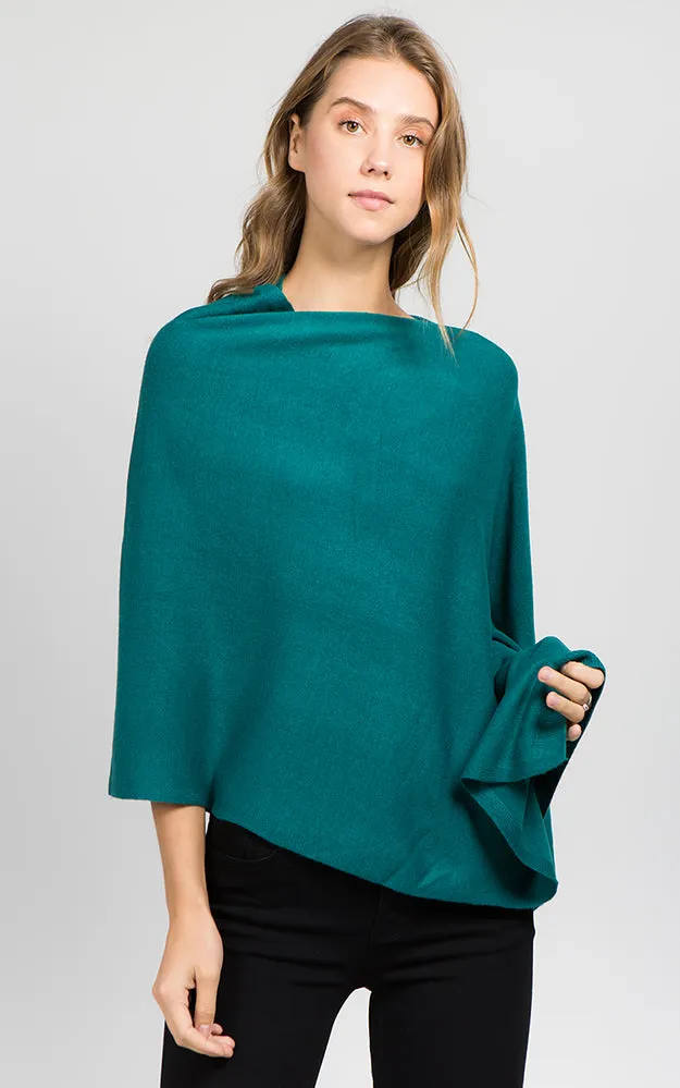 PA8672 Solid Color Basic High Quality Poncho (Color M to Z)