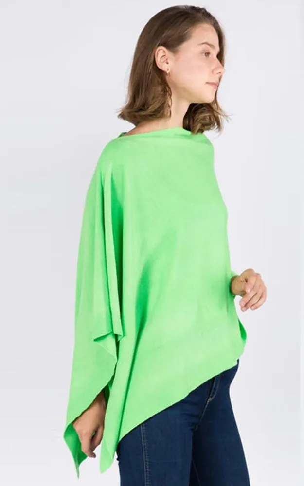 PA8672 Solid Color Basic High Quality Poncho (Color M to Z)