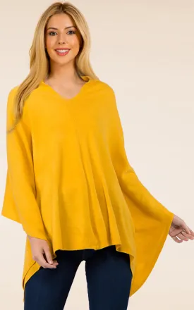 PA8672 Solid Color Basic High Quality Poncho (Color M to Z)