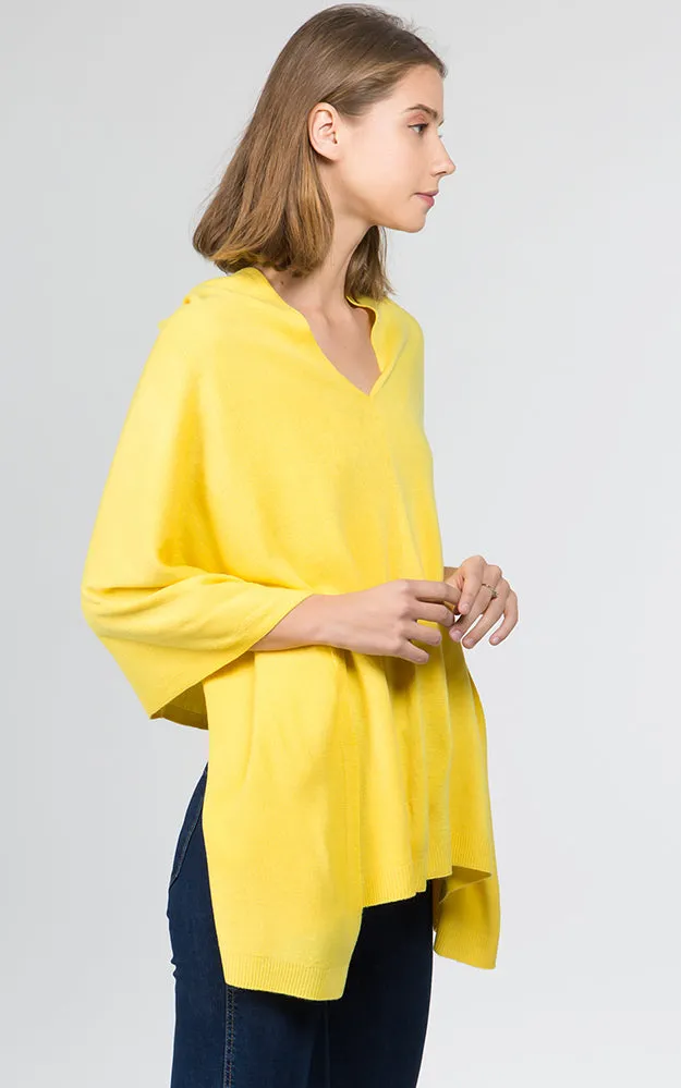 PA8672 Solid Color Basic High Quality Poncho (Color M to Z)