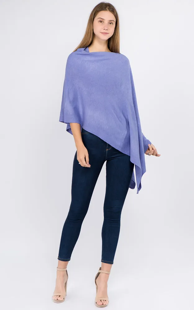 PA8672 Solid Color Basic High Quality Poncho (Color M to Z)