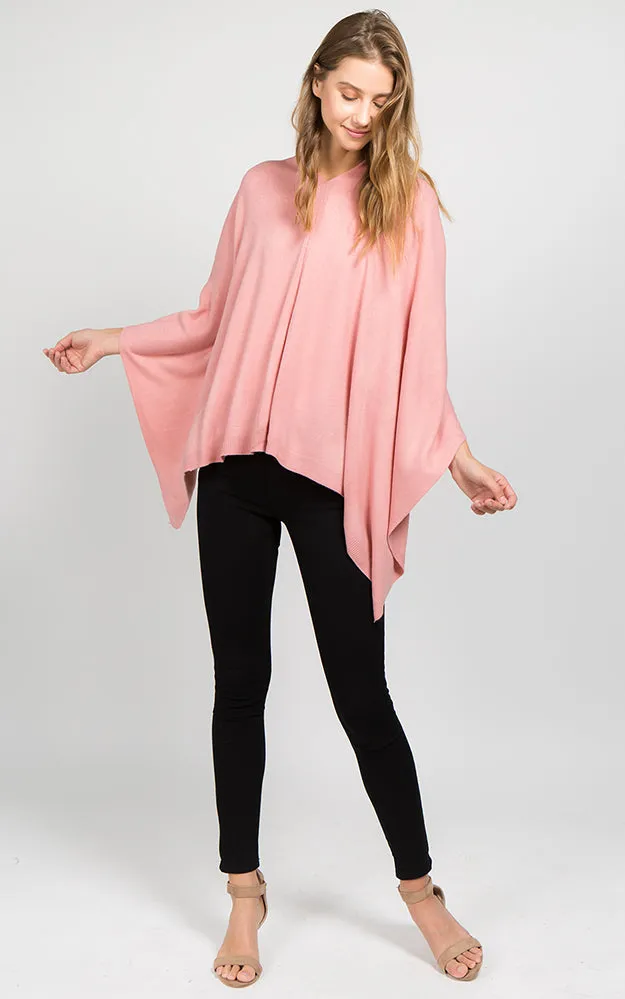 PA8672 Solid Color Basic High Quality Poncho (Color M to Z)