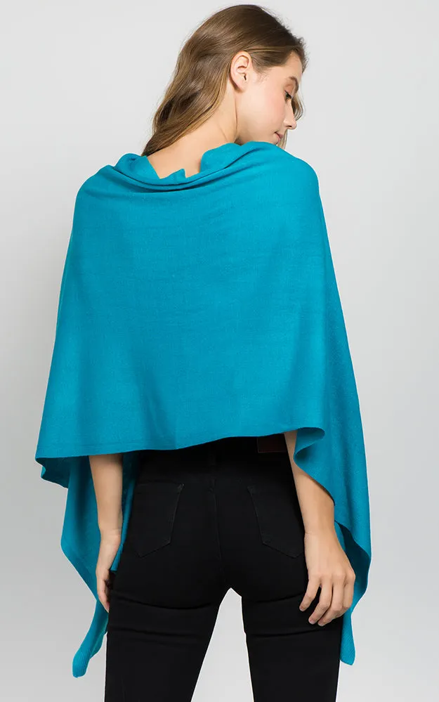 PA8672 Solid Color Basic High Quality Poncho (Color M to Z)