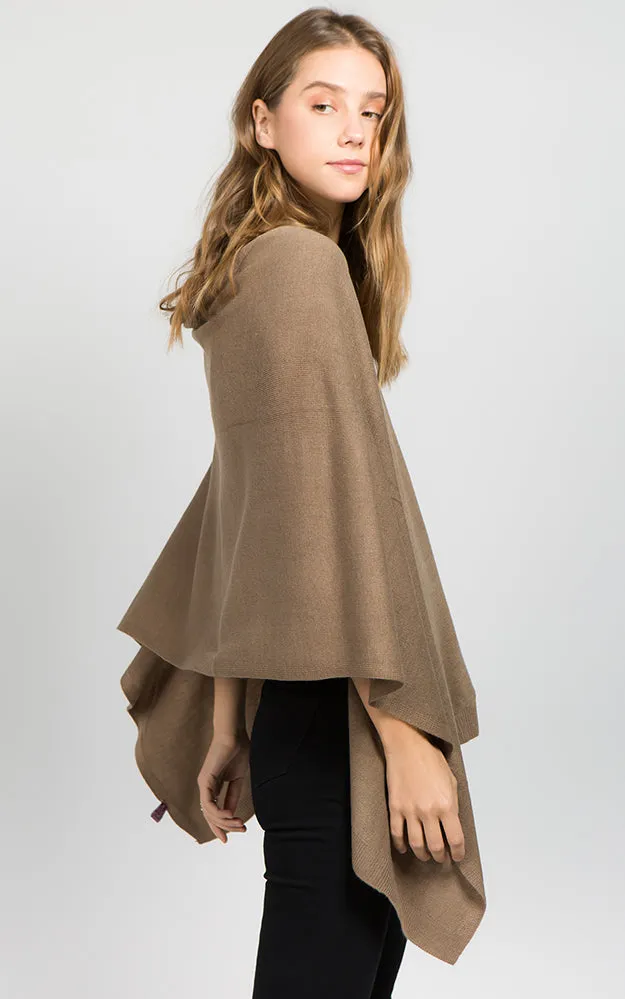 PA8672 Solid Color Basic High Quality Poncho (Color M to Z)