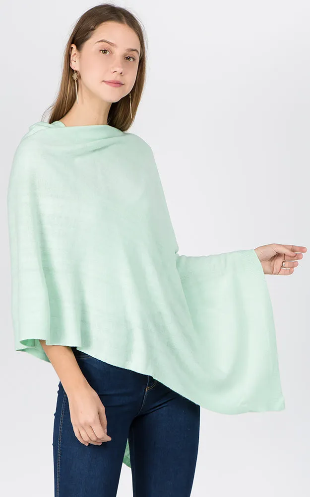 PA8672 Solid Color Basic High Quality Poncho (Color M to Z)