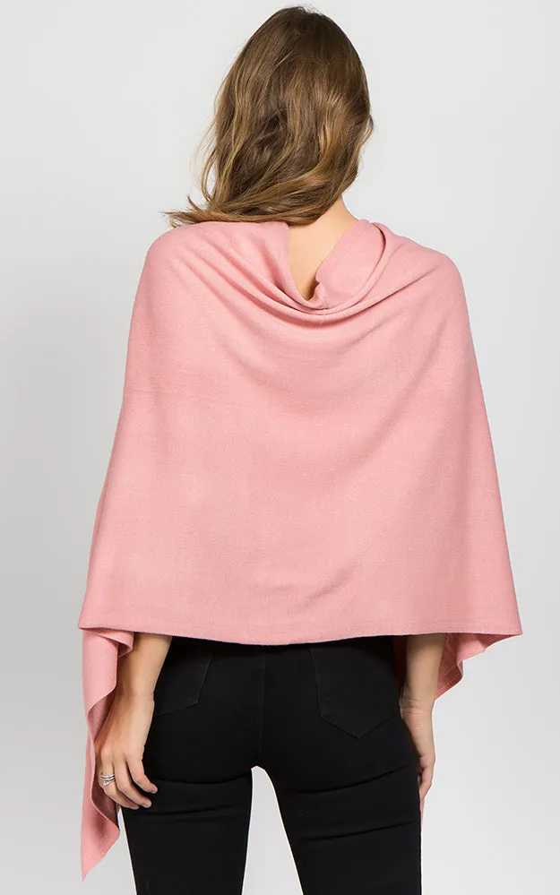 PA8672 Solid Color Basic High Quality Poncho (Color M to Z)