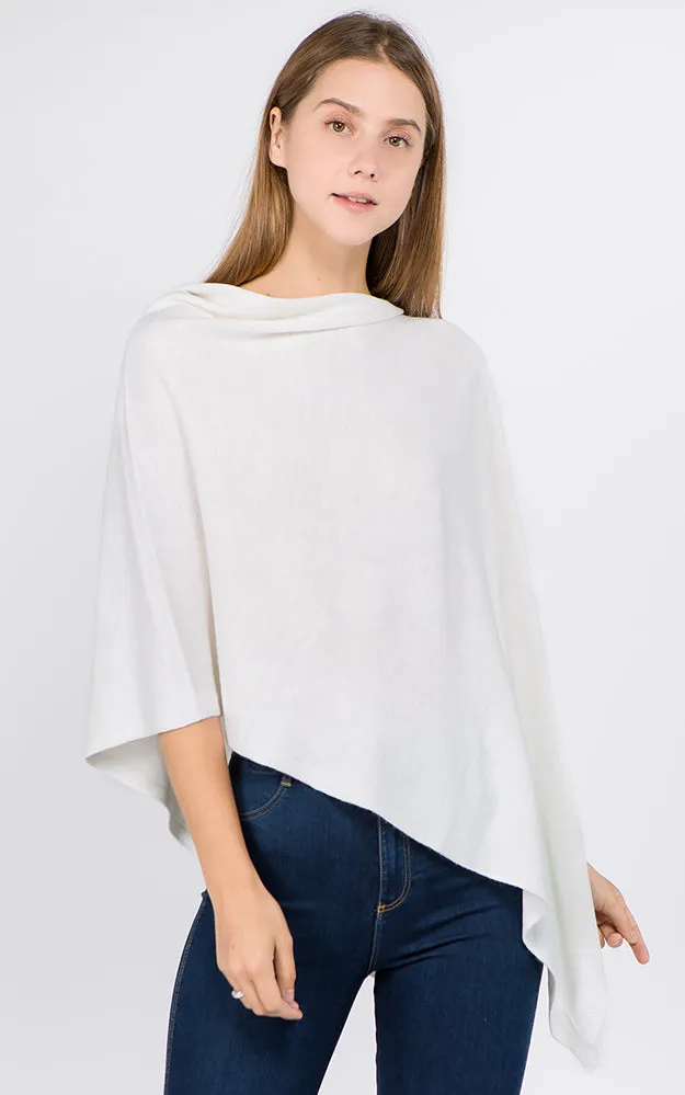 PA8672 Solid Color Basic High Quality Poncho (Color M to Z)