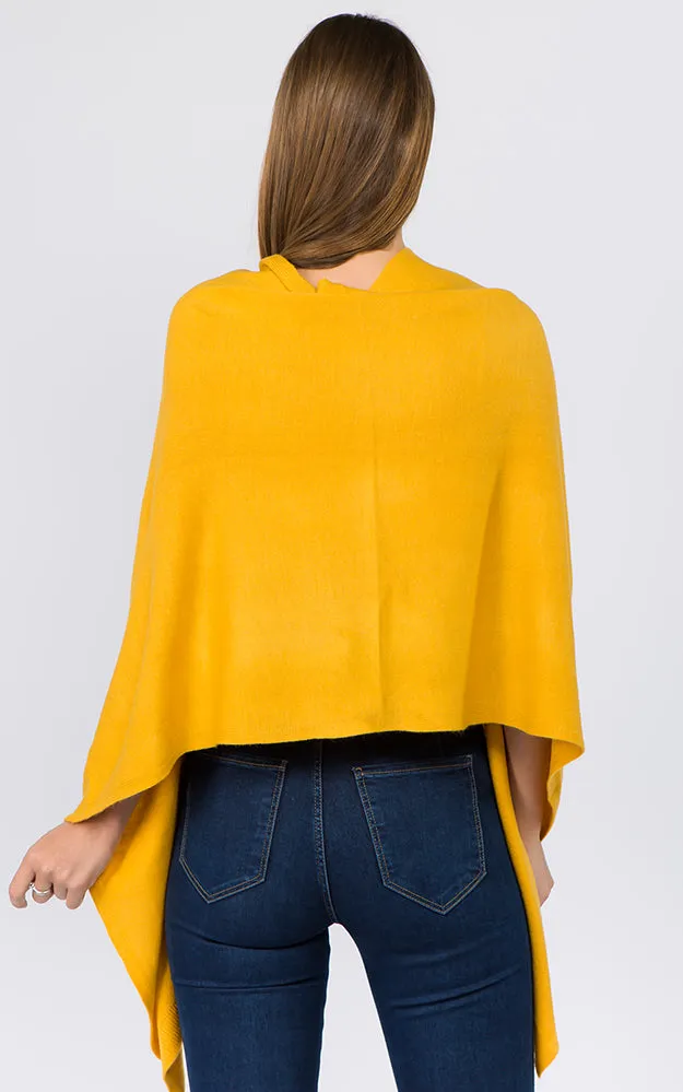 PA8672 Solid Color Basic High Quality Poncho (Color M to Z)