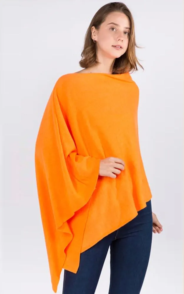 PA8672 Solid Color Basic High Quality Poncho (Color M to Z)