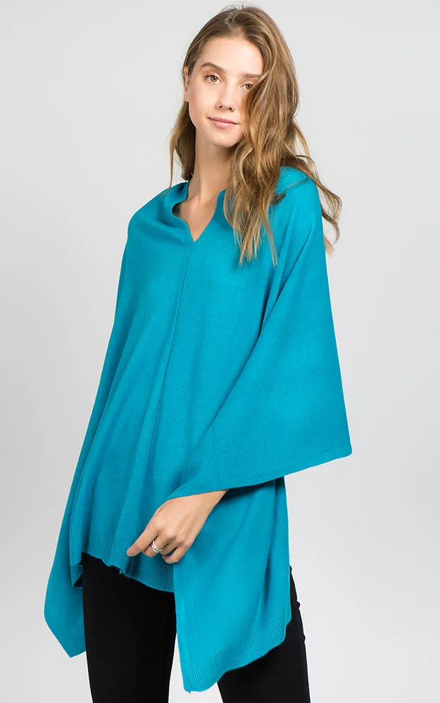 PA8672 Solid Color Basic High Quality Poncho (Color M to Z)