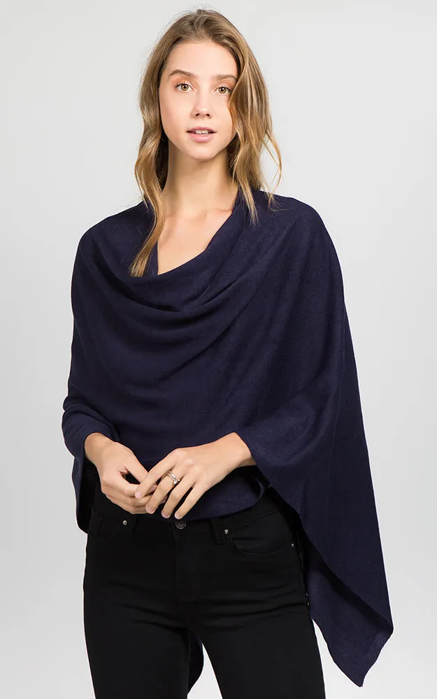 PA8672 Solid Color Basic High Quality Poncho (Color M to Z)