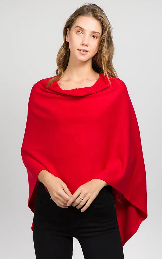 PA8672 Solid Color Basic High Quality Poncho (Color M to Z)