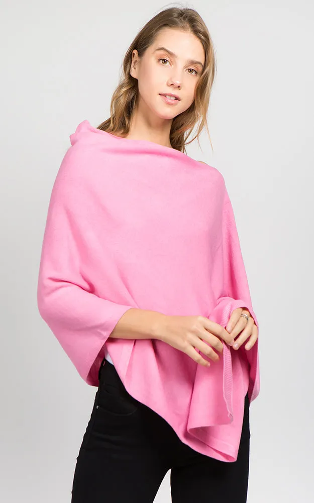 PA8672 Solid Color Basic High Quality Poncho (Color M to Z)