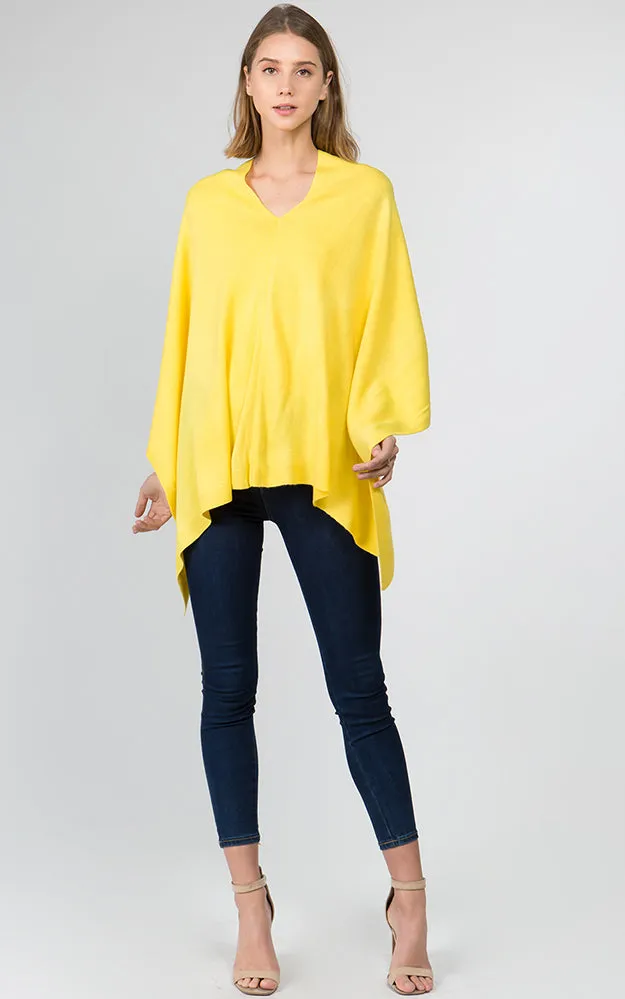 PA8672 Solid Color Basic High Quality Poncho (Color M to Z)