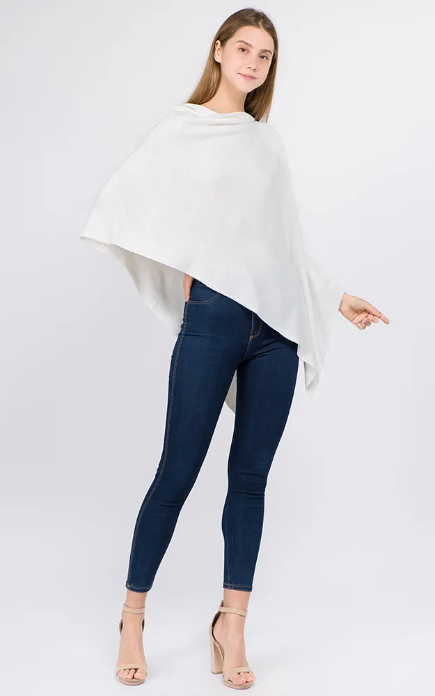 PA8672 Solid Color Basic High Quality Poncho (Color M to Z)