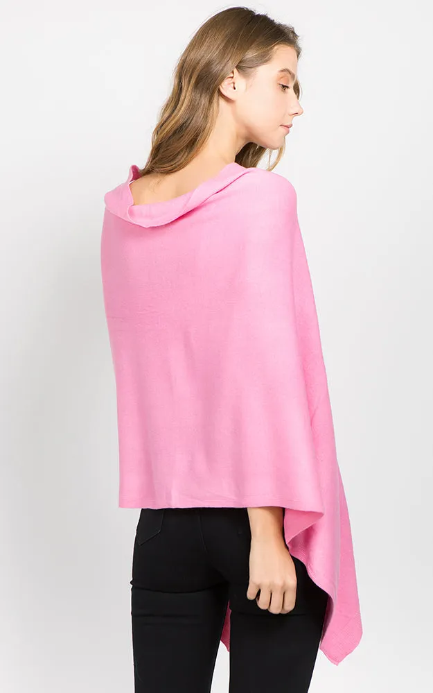 PA8672 Solid Color Basic High Quality Poncho (Color M to Z)