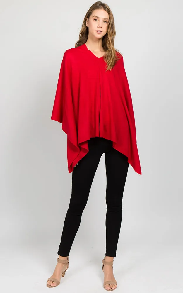 PA8672 Solid Color Basic High Quality Poncho (Color M to Z)