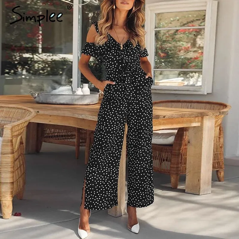 Simplee Sexy polka dot women