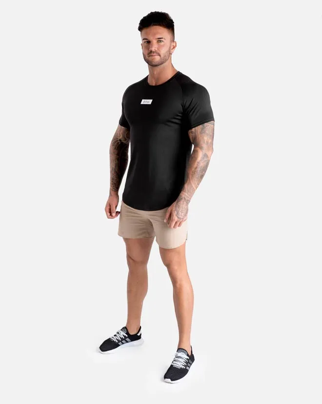 Street Tech. Tee - Black Marl
