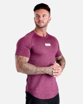 Street Tech. Tee - Maroon Marl