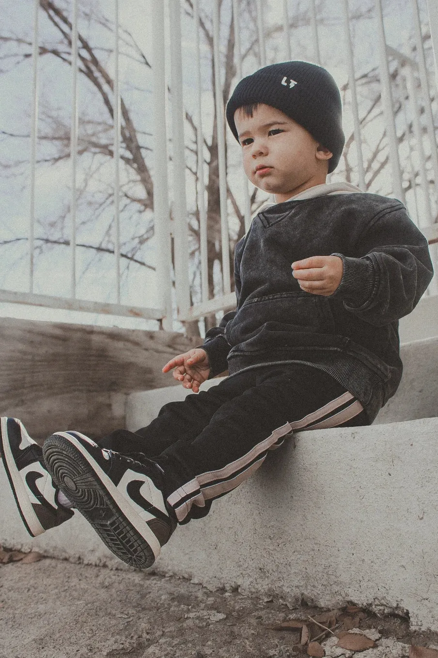 Toddler Black Track Pants