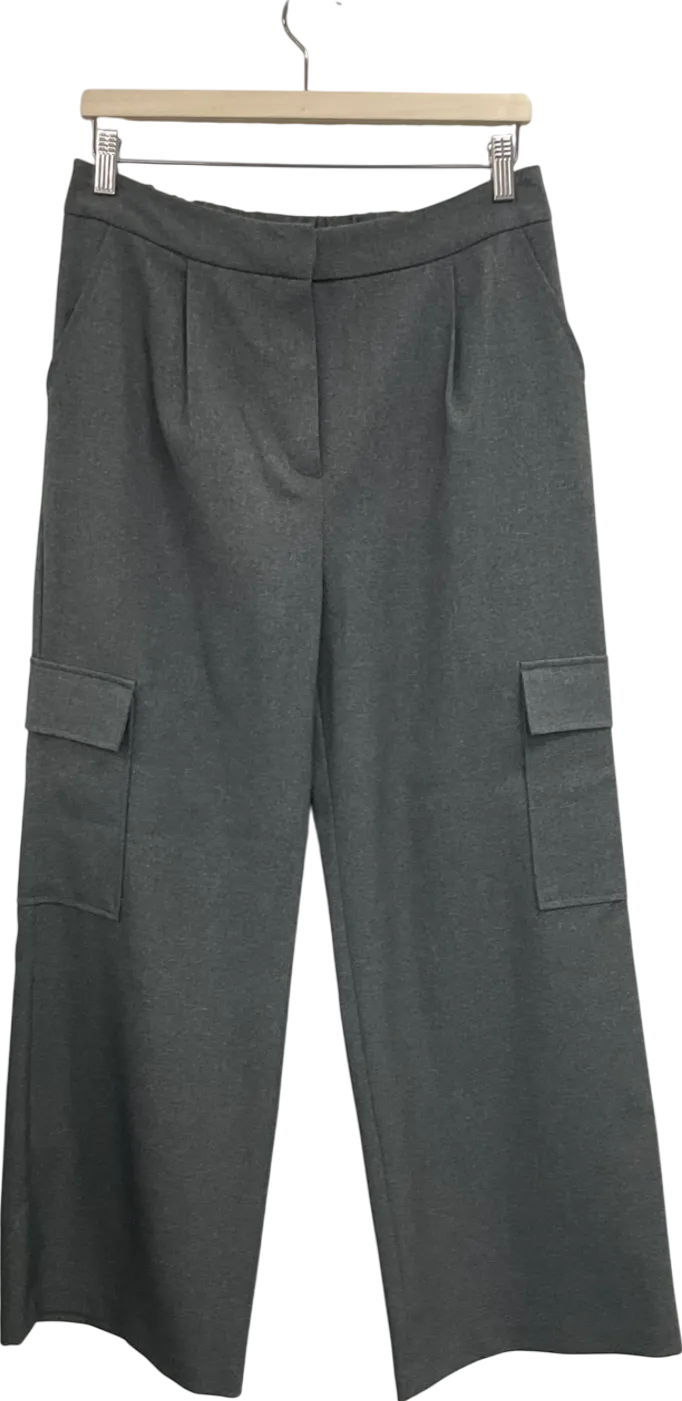TU Grey Tailored Cargo Trousers UK 12