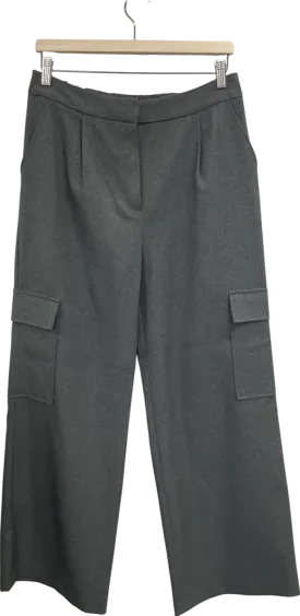 TU Grey Tailored Cargo Trousers UK 12