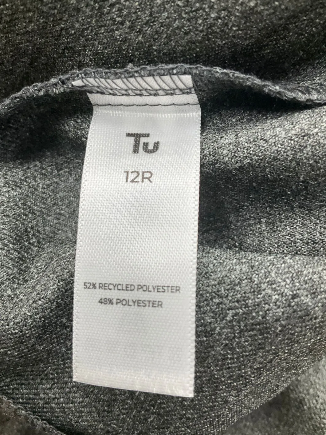 TU Grey Tailored Cargo Trousers UK 12