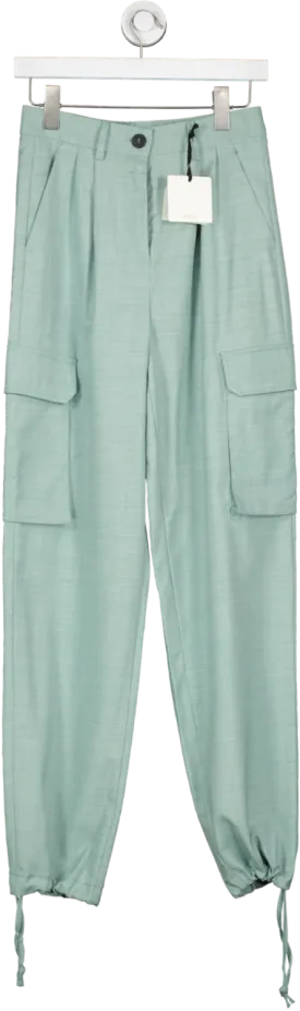 Vicolo Green Tailored Cargo Trousers UK XS