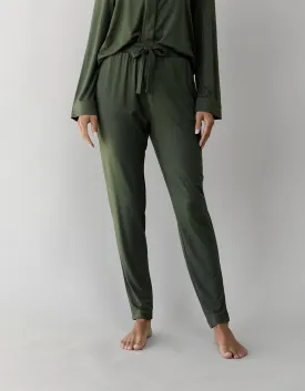 Women's Bamboo Stretch-Knit Tapered Pant