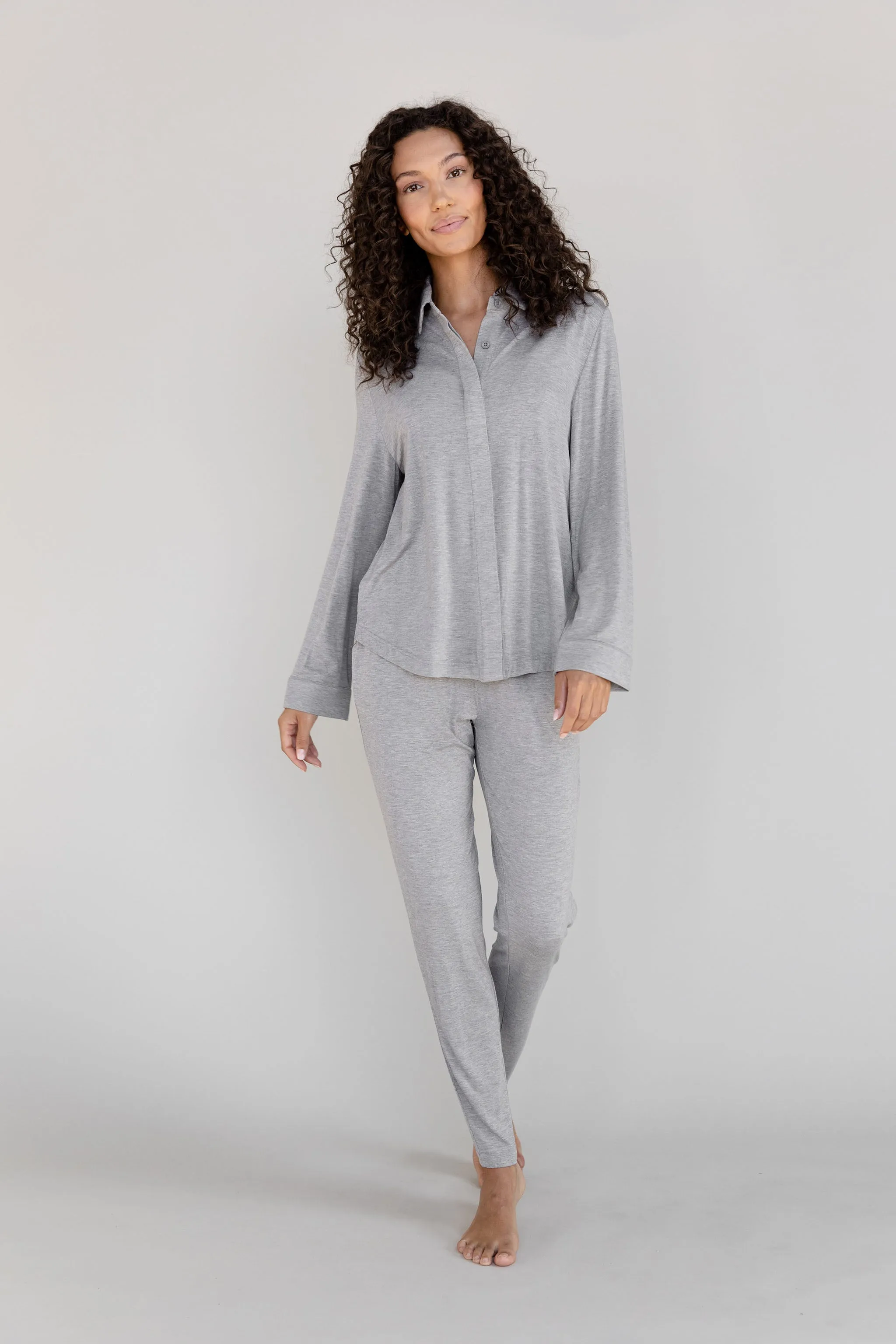 Women's Bamboo Stretch-Knit Tapered Pant
