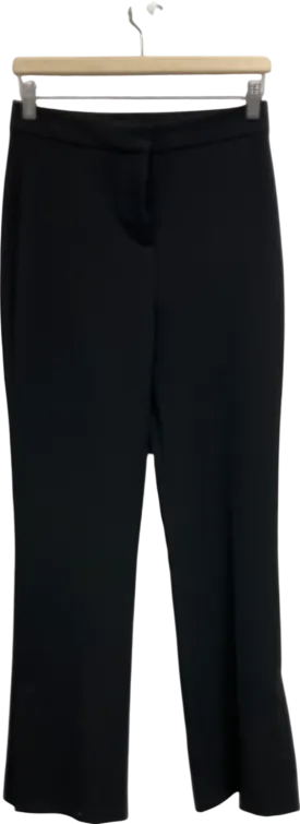ZARA Black Split Hem Tailored Trousers UK S